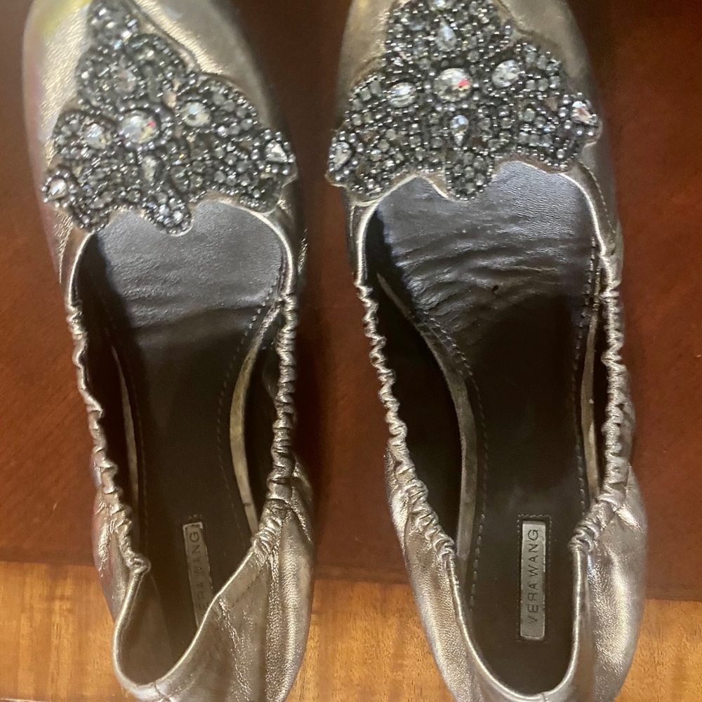 Vera Wang jeweled ballet shoes